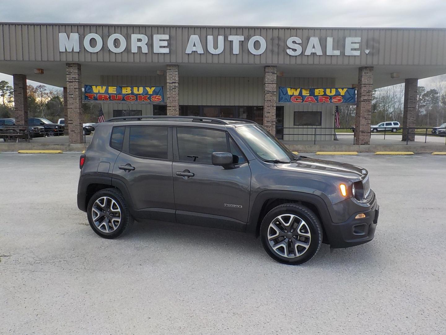 2018 Gray Jeep Renegade Latitude FWD (ZACCJABB8JP) with an 2.4L L4 DOHC 16V engine, 6M transmission, located at 1617 W Church Street, Livingston, TX, 77351, (936) 327-3600, 30.710995, -94.951157 - I love this body on these Renegade's - Photo#0